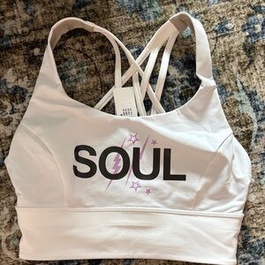 Women's White Sports Bra